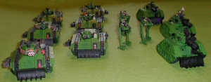 Warhammer 40k Cadian Tank Column Warhammer 40k Cadian Tank Column