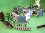 Space Marines defend a power plant in a Planetstrike game